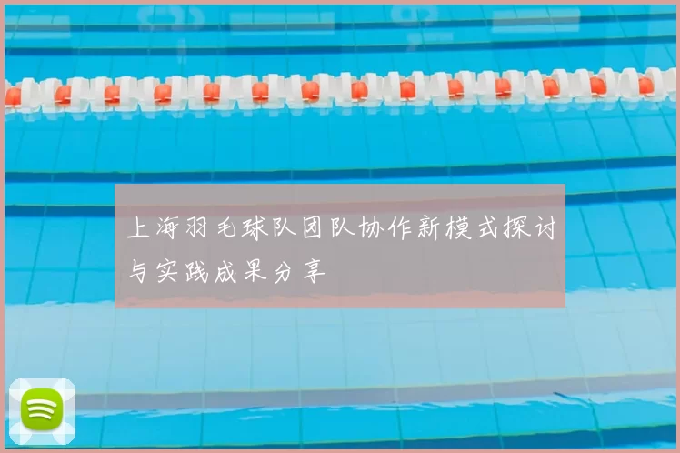 上海羽毛球队团队协作新模式探讨与实践成果分享