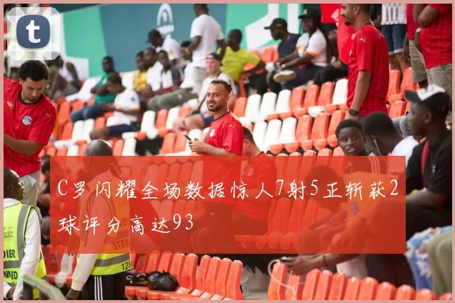 C罗闪耀全场数据惊人7射5正斩获2球评分高达93