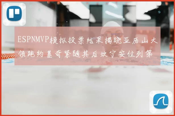 ESPNMVP模拟投票结果揭晓亚历山大领跑约基奇紧随其后坎宁安位列第三